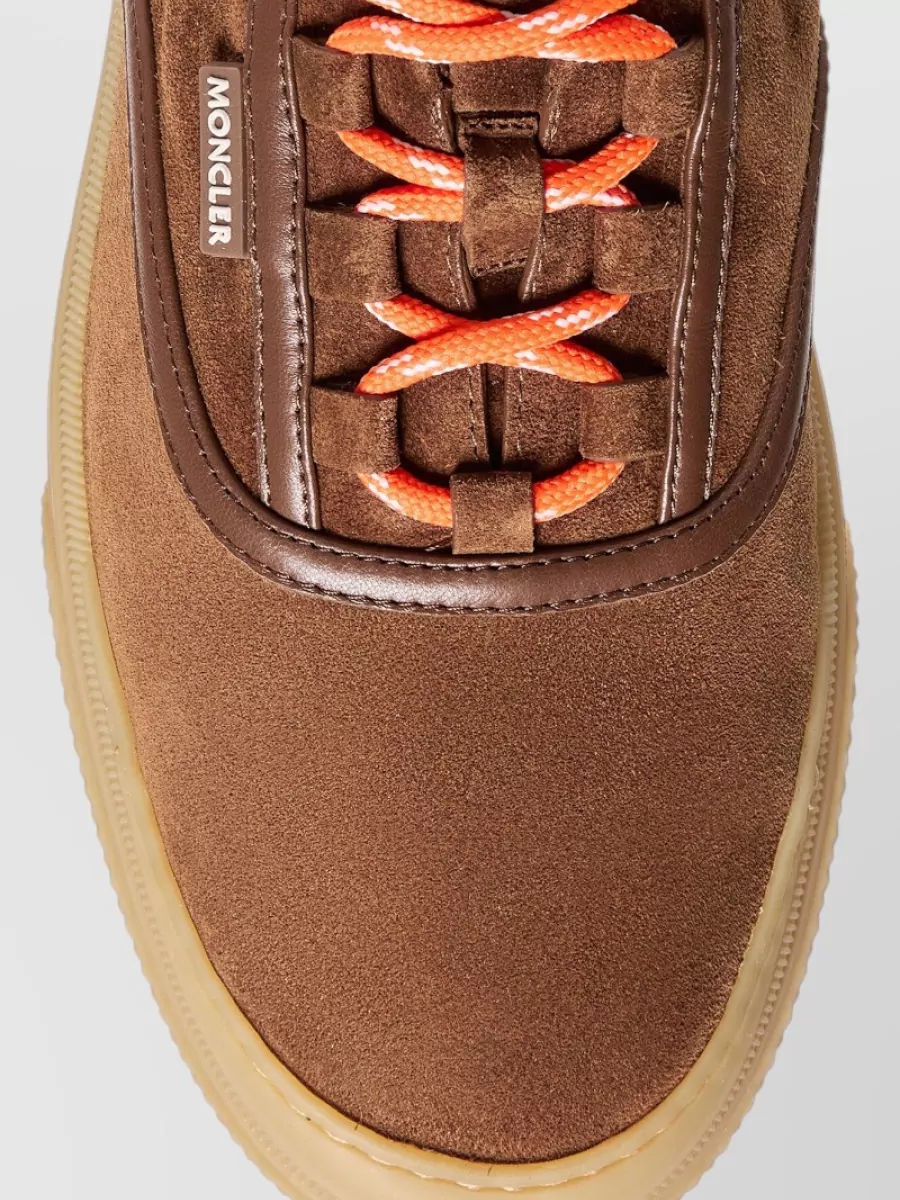 Moncler Suede Low-Top Sneakers