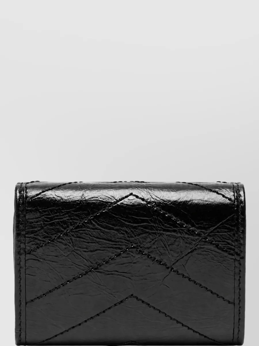 Saint Laurent calf leather niki keyring