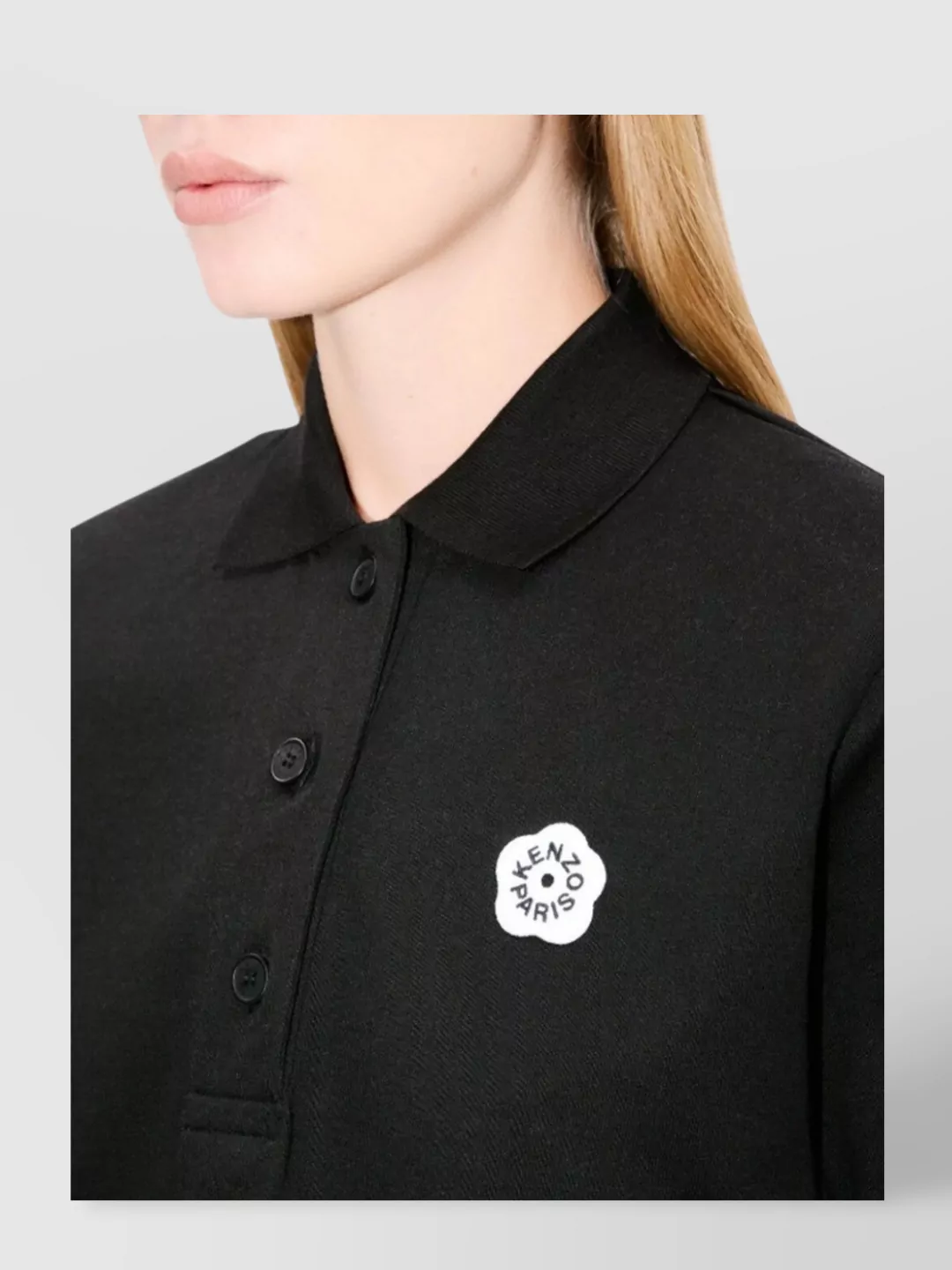 Kenzo Embroidered Flower Polo Shirt