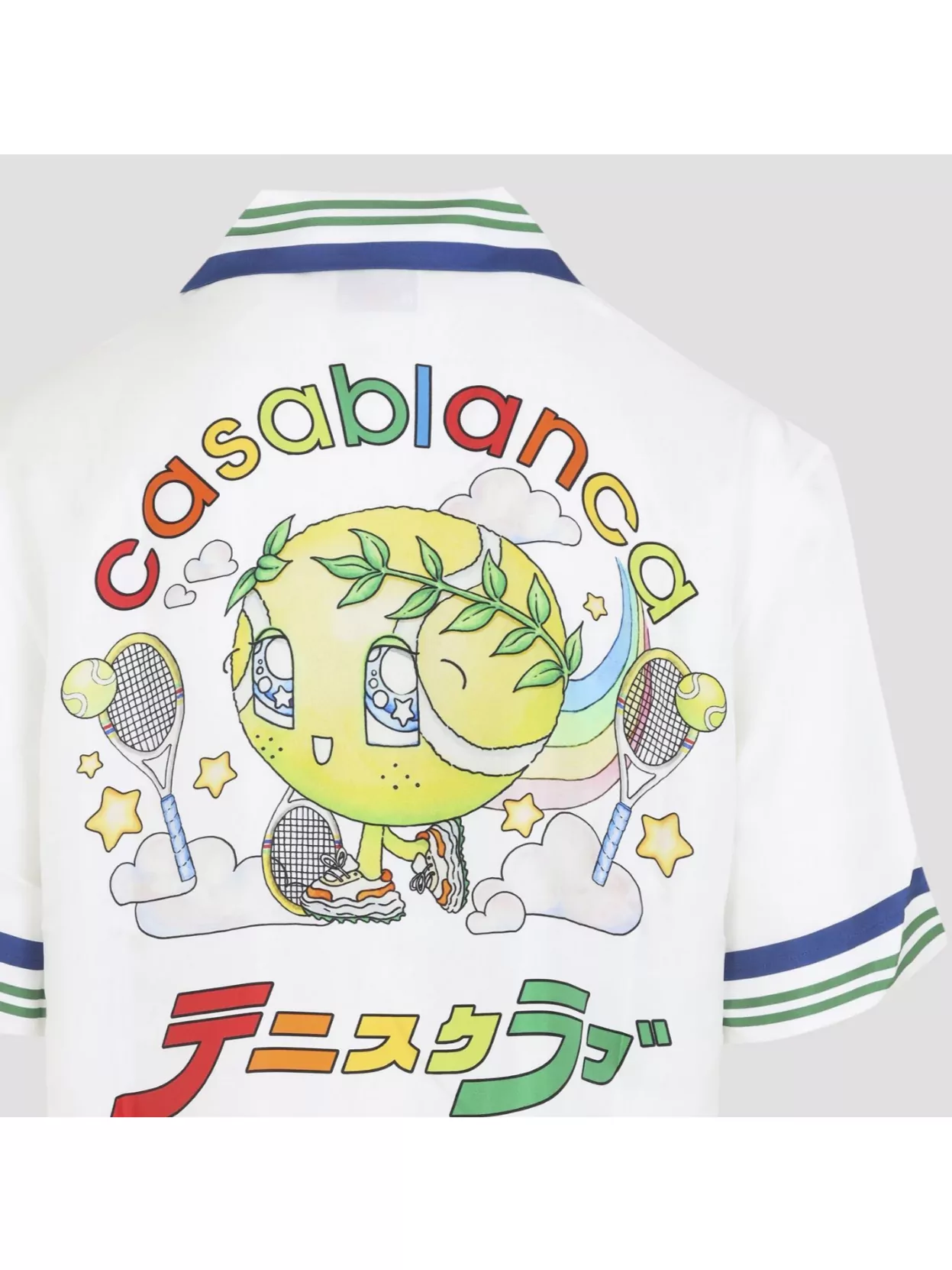Casablanca Cuban Collar Short Sleeve Shirt