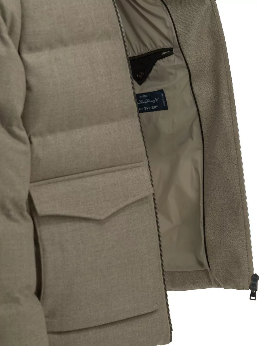 Herno Silk Blend Quilted Bomber Jacket