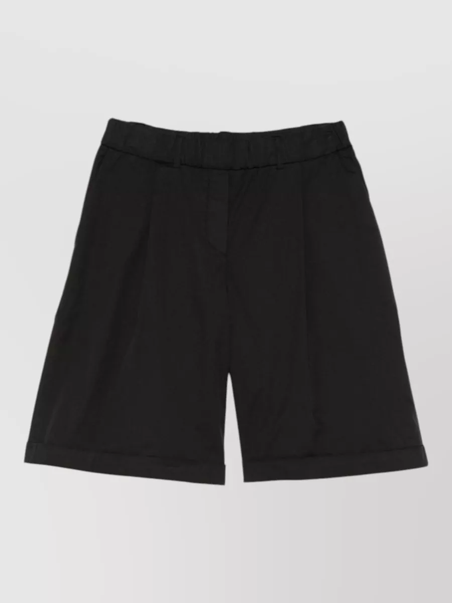 Via Masini 80 Pleated Knee-Length Bermuda Shorts