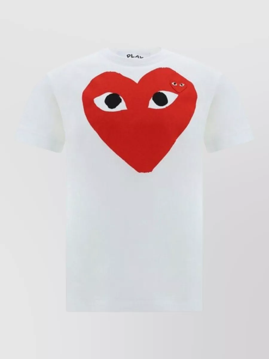 Comme des Garçons Play Cotton slim-fit logo-print t-shirt