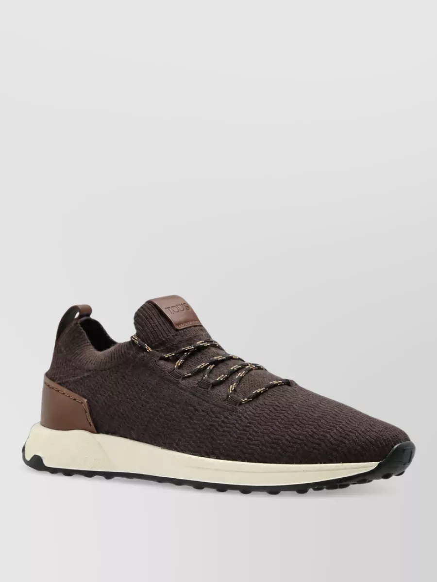 Tod's textured leather low-top sneakers