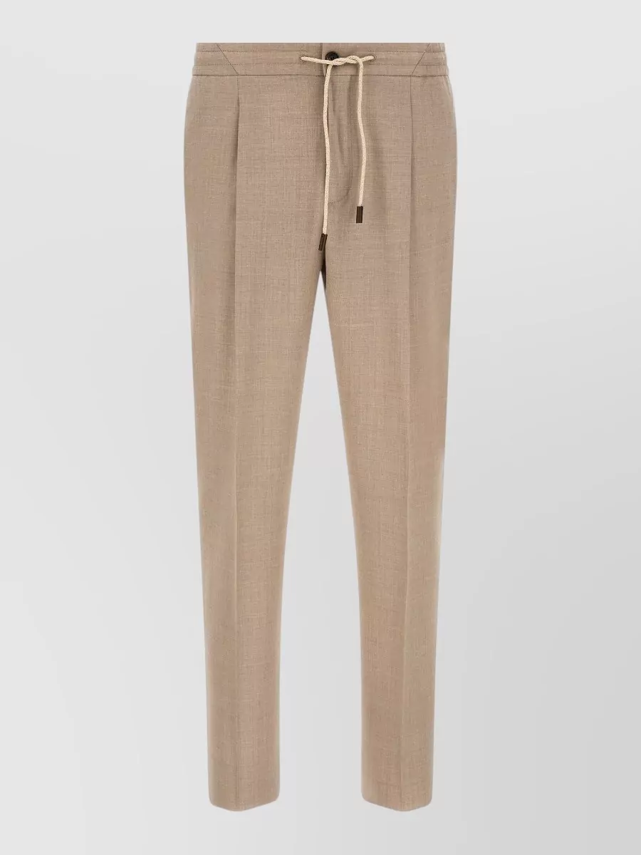 Incotex Virgin Wool Straight-Leg Trousers