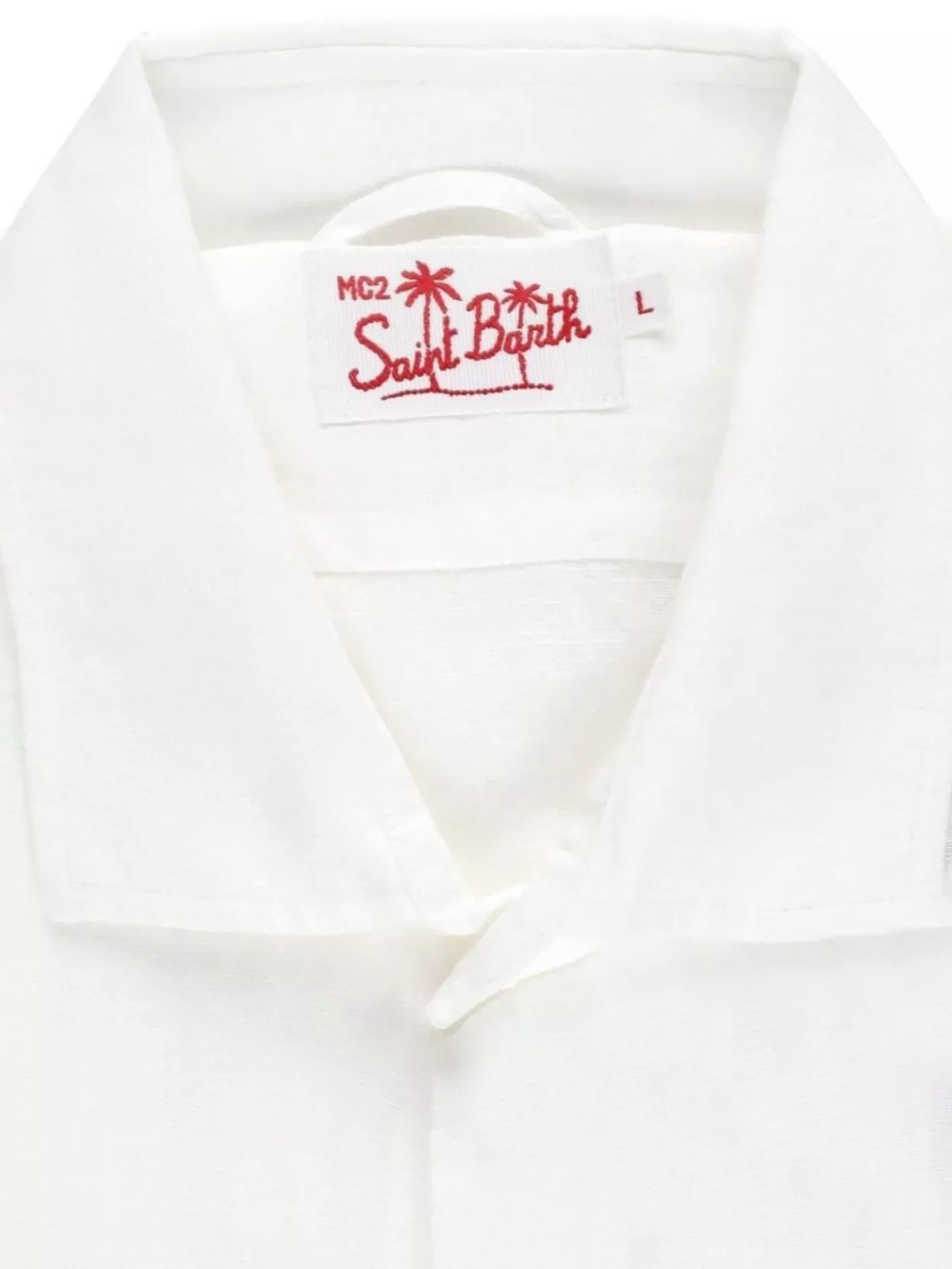 Mc2 Saint Barth Short Sleeve Relaxed Fit Shirt In White