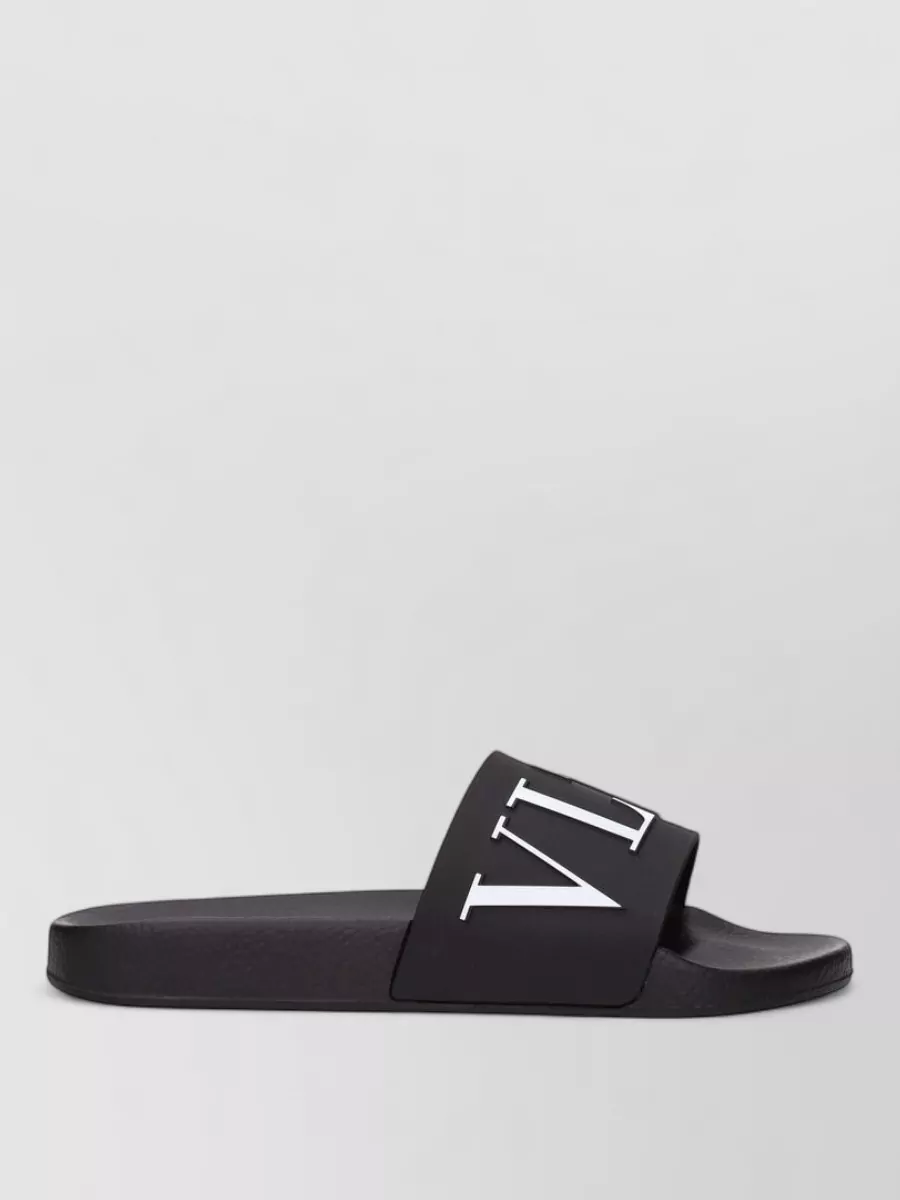 Valentino Garavani Cotton Slide Sandals