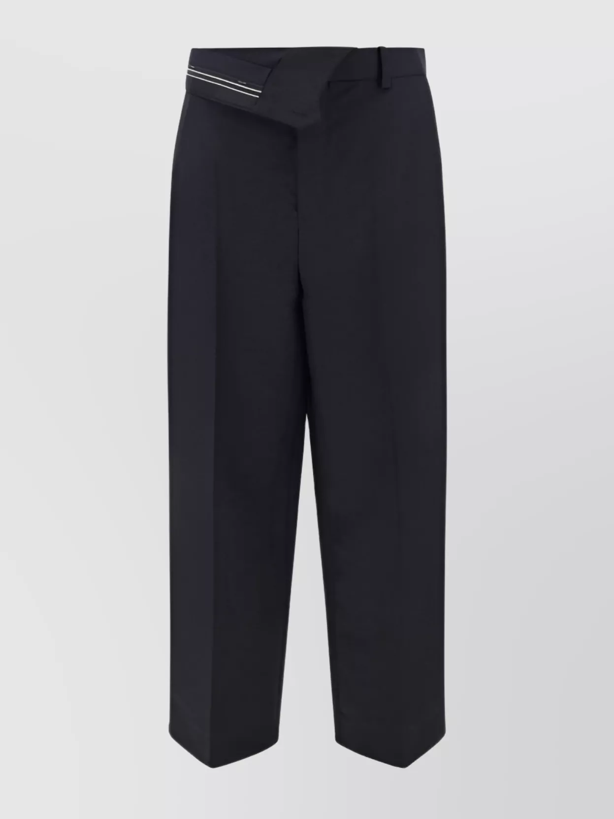 Shop Fendi Tailored Trousers With Belt Loops And Wide Leg