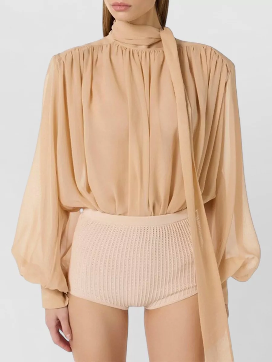 Elisabetta Franchi Silk Bodysuit