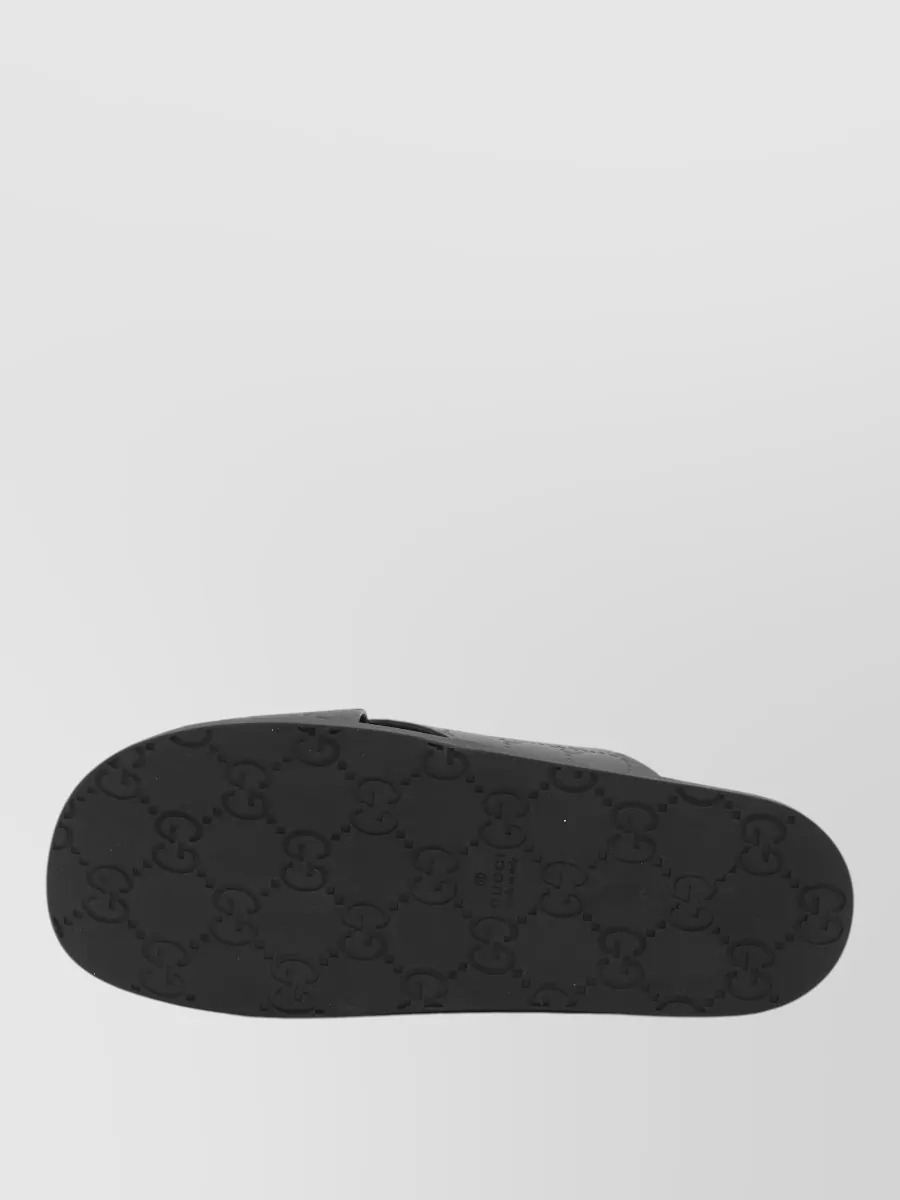 Gucci Leather Slide Sandals