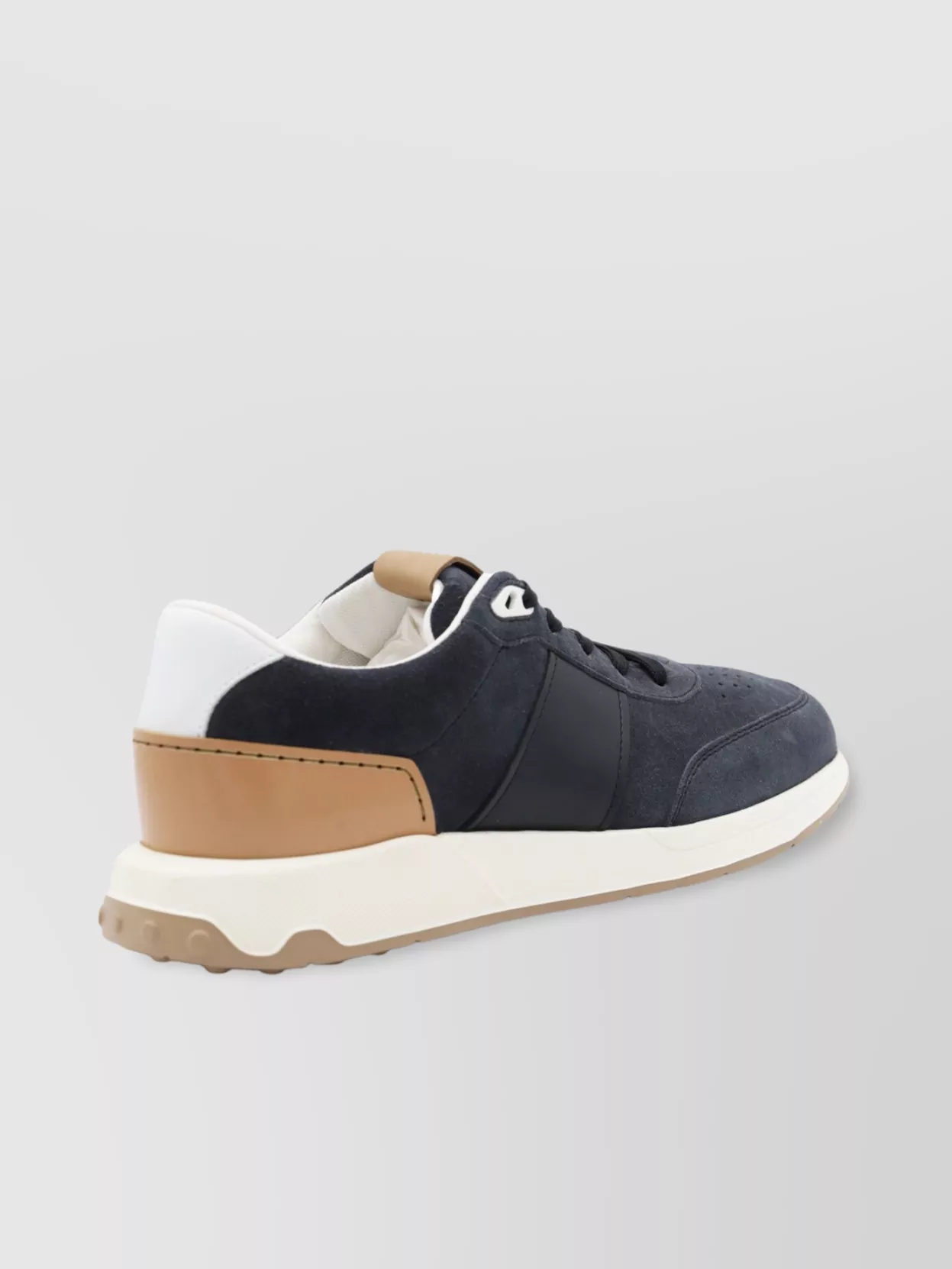 Tod's Low Top Sneakers With Contrast Heel Panel