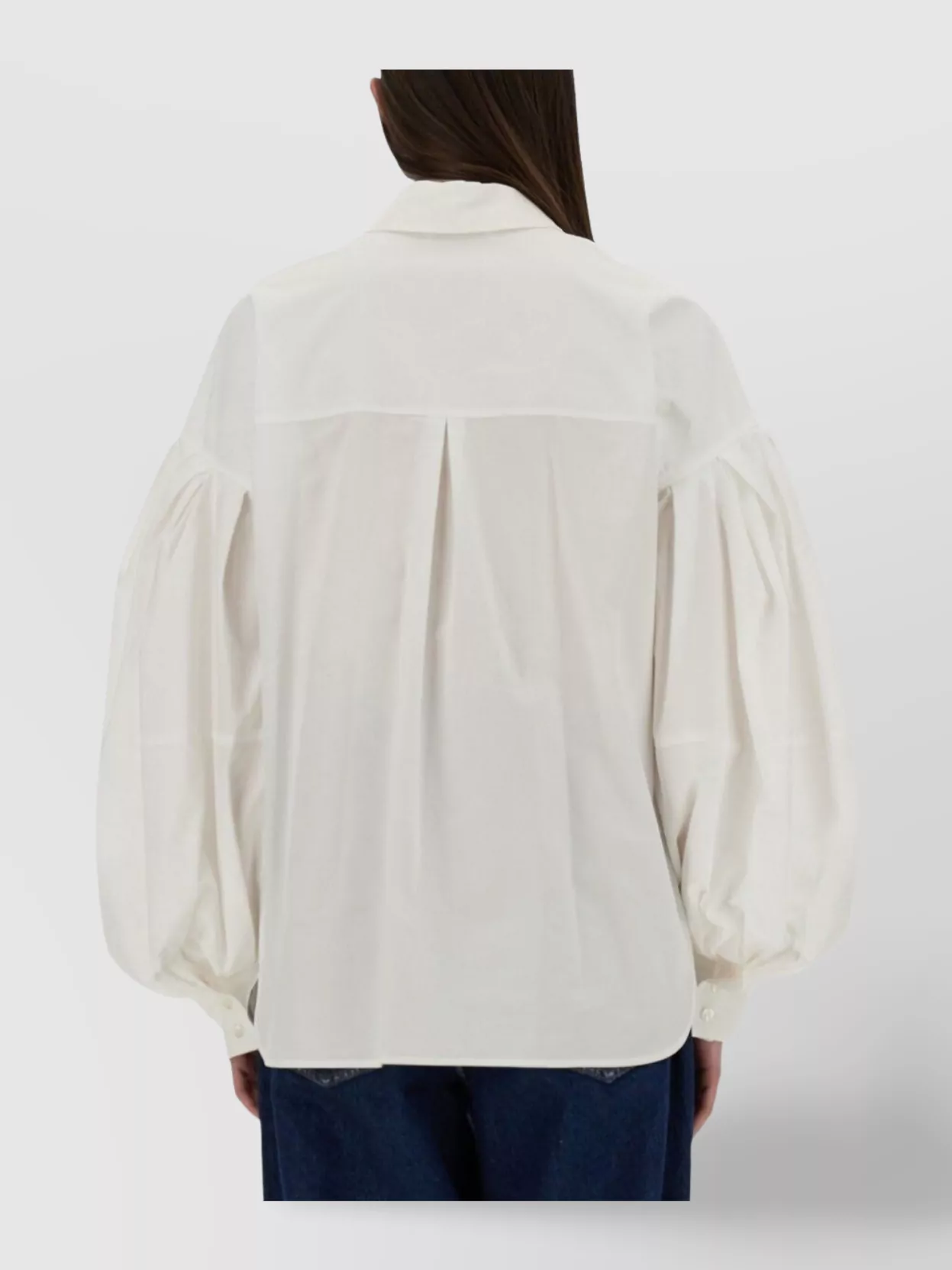 Nina Ricci Collared Shirt Puff Sleeves