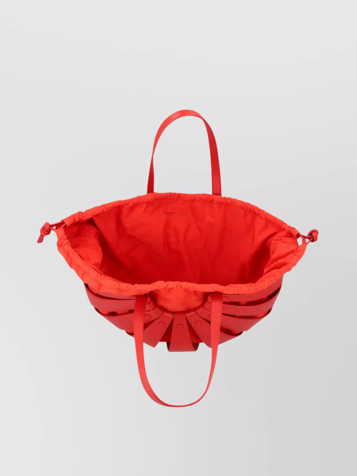 Bottega Veneta Circular Leather Tote Bag With Rivets