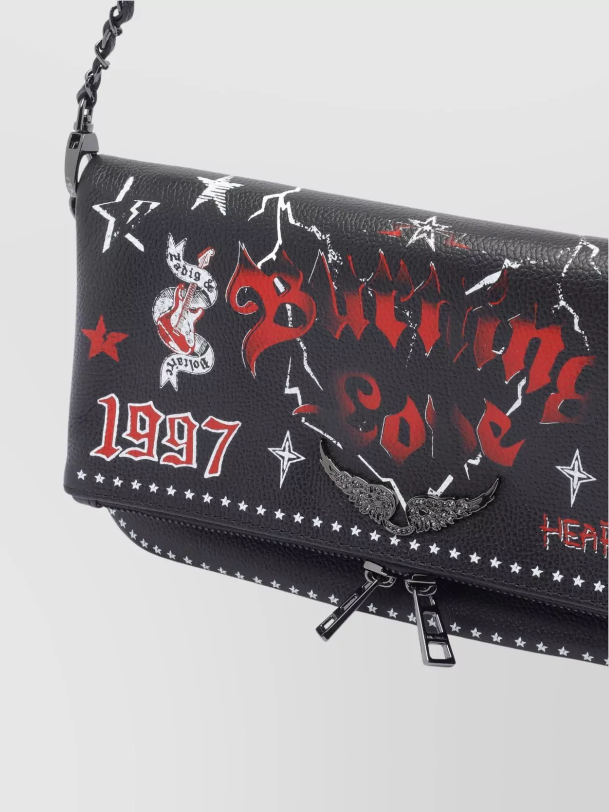 Zadig & Voltaire Chain Strap Flap Shoulder Bag
