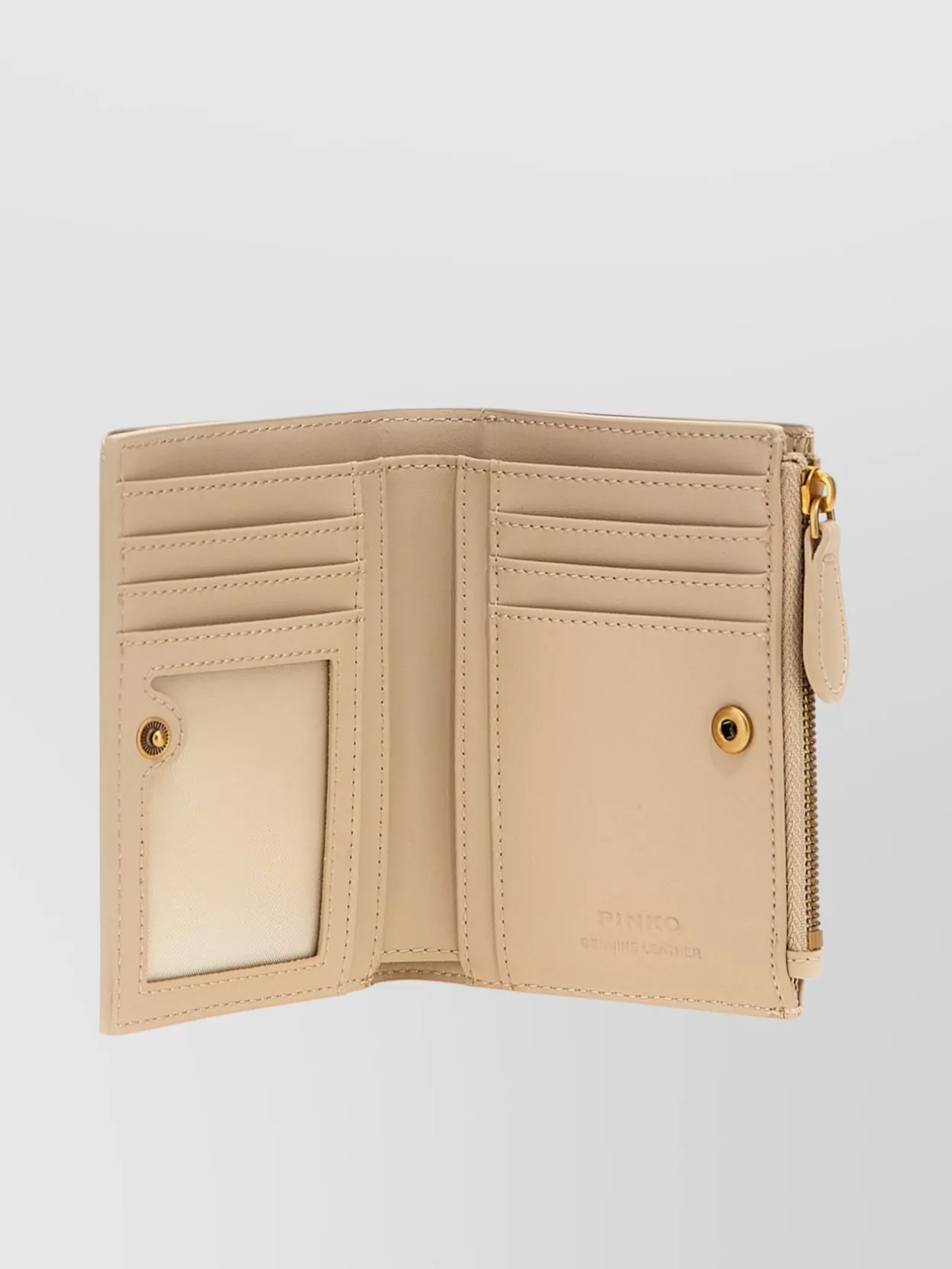 Shop Pinko Logo Detail Compact Wallet With Multiple Slots