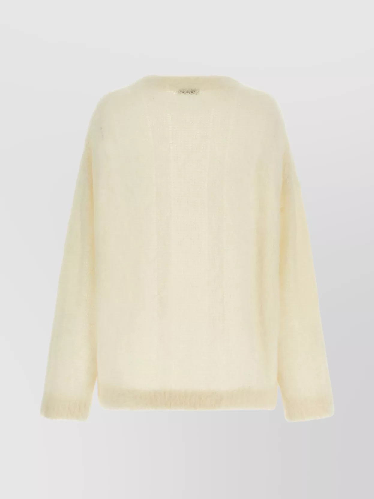 Brunello Cucinelli Luxurious Mohair Silk Long Sleeve Knit In Yellow