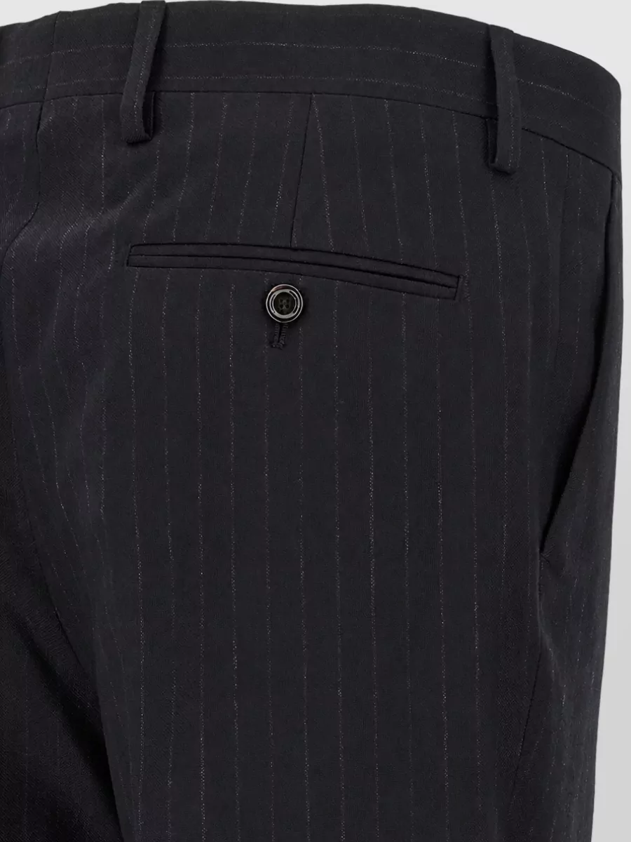 Lardini Virgin wool pinstripe double breasted coat