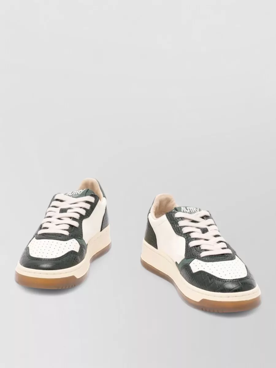 Autry Leather Low-Top Lace-Up Sneakers
