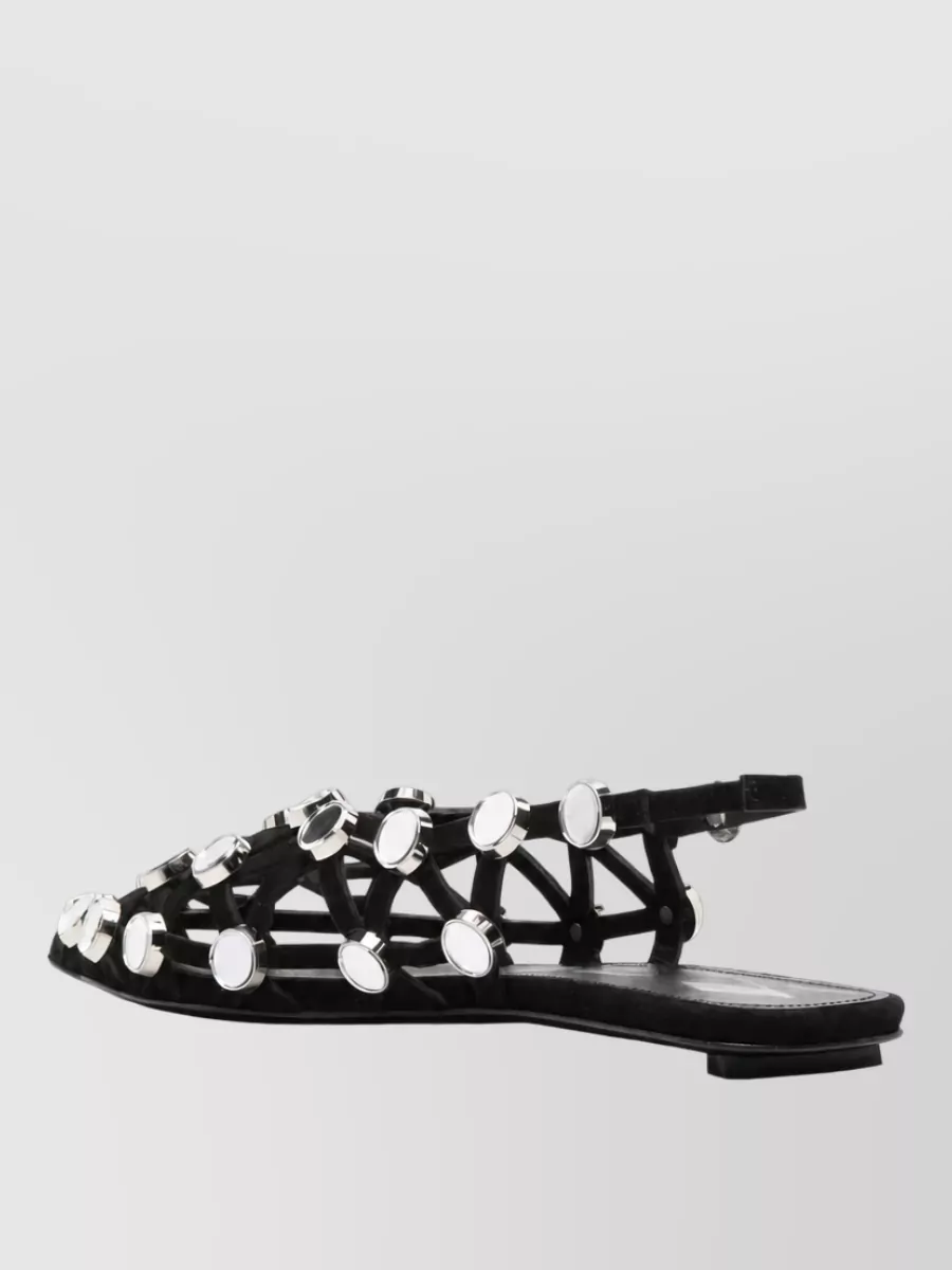 The Attico Leather Dancer Mules
