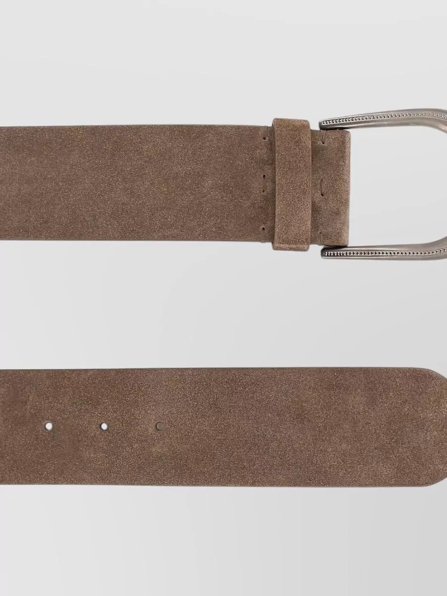 Brunello Cucinelli Suede Leather Belt