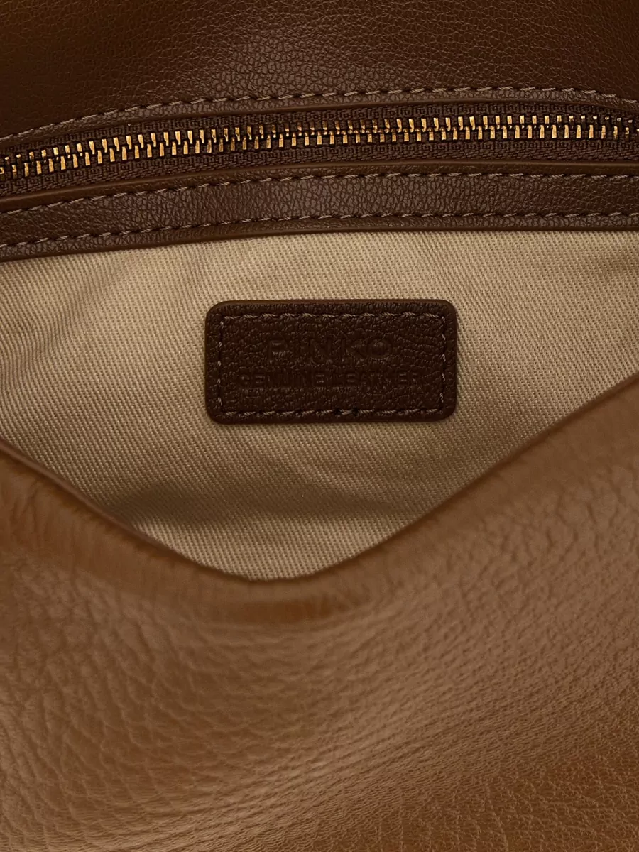 Pinko Love Bag Lamb Leather Clutch Bag