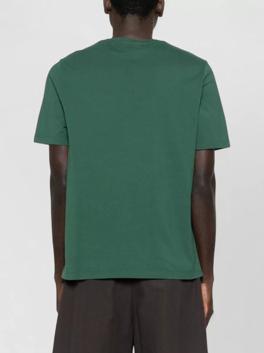 Maison Kitsuné Fox Head Cotton Crew Neck T Shirt