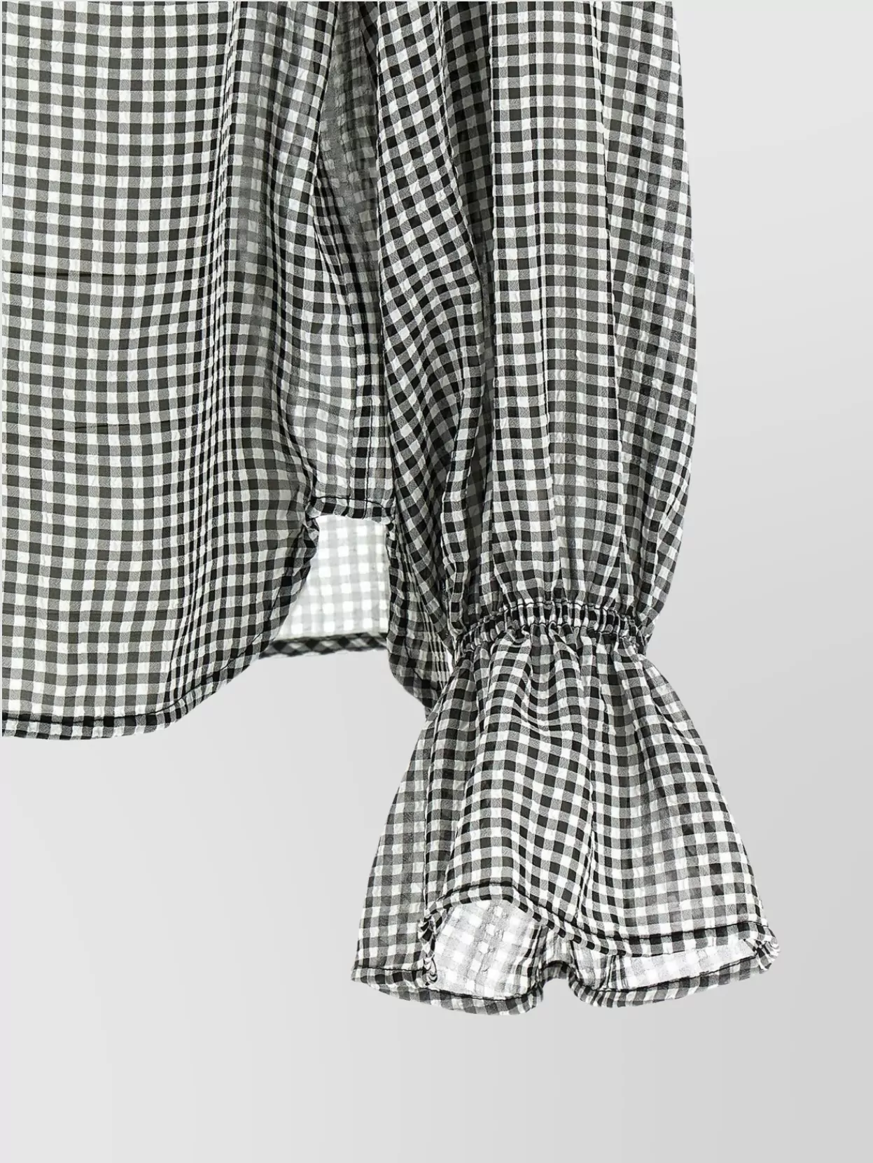 Ganni Gingham-check Jacquard Midi Dress.