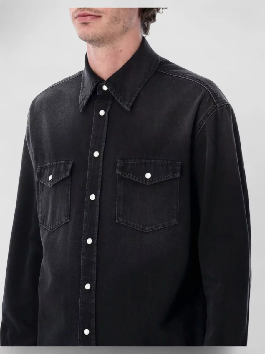 Givenchy Denim Long-Sleeve Shirt