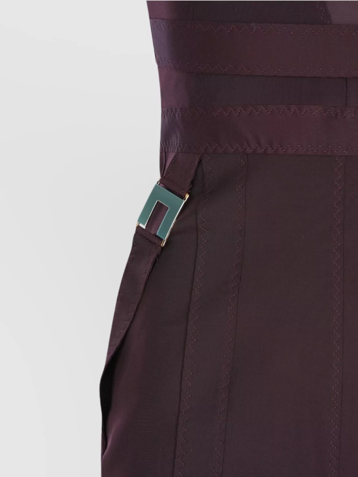 Elisabetta Franchi Structured Bodice Evening Dress In Brown