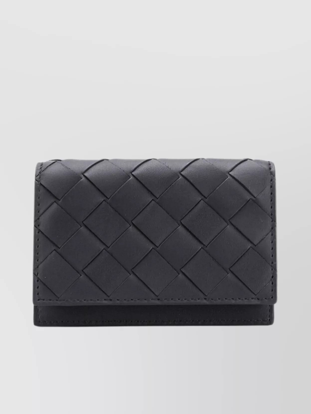 Bottega Veneta Leather Woven Intrecciato Wallet