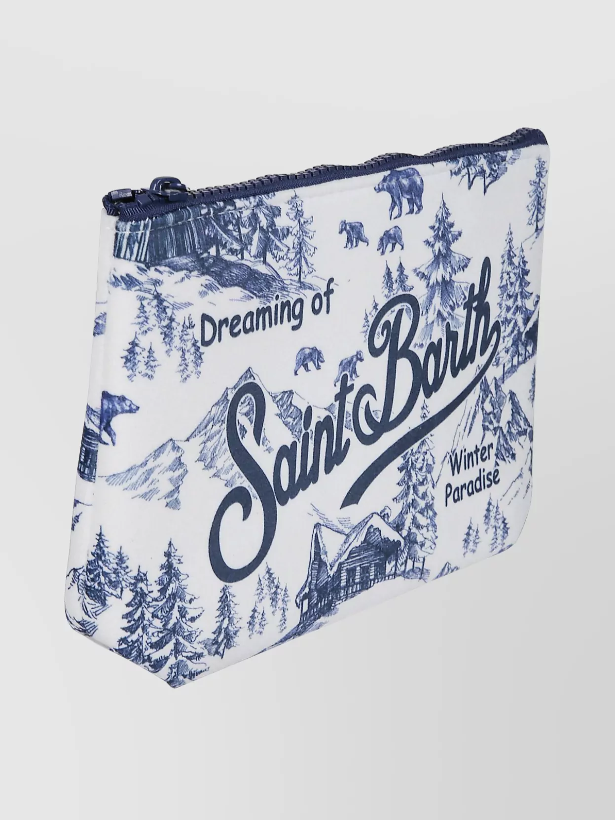 Mc2 Saint Barth Aline Printed Wrist Strap Clutch Bag