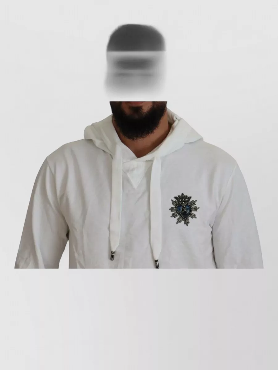 Dolce&Gabbana Cotton Hooded Logo Sweatshirt