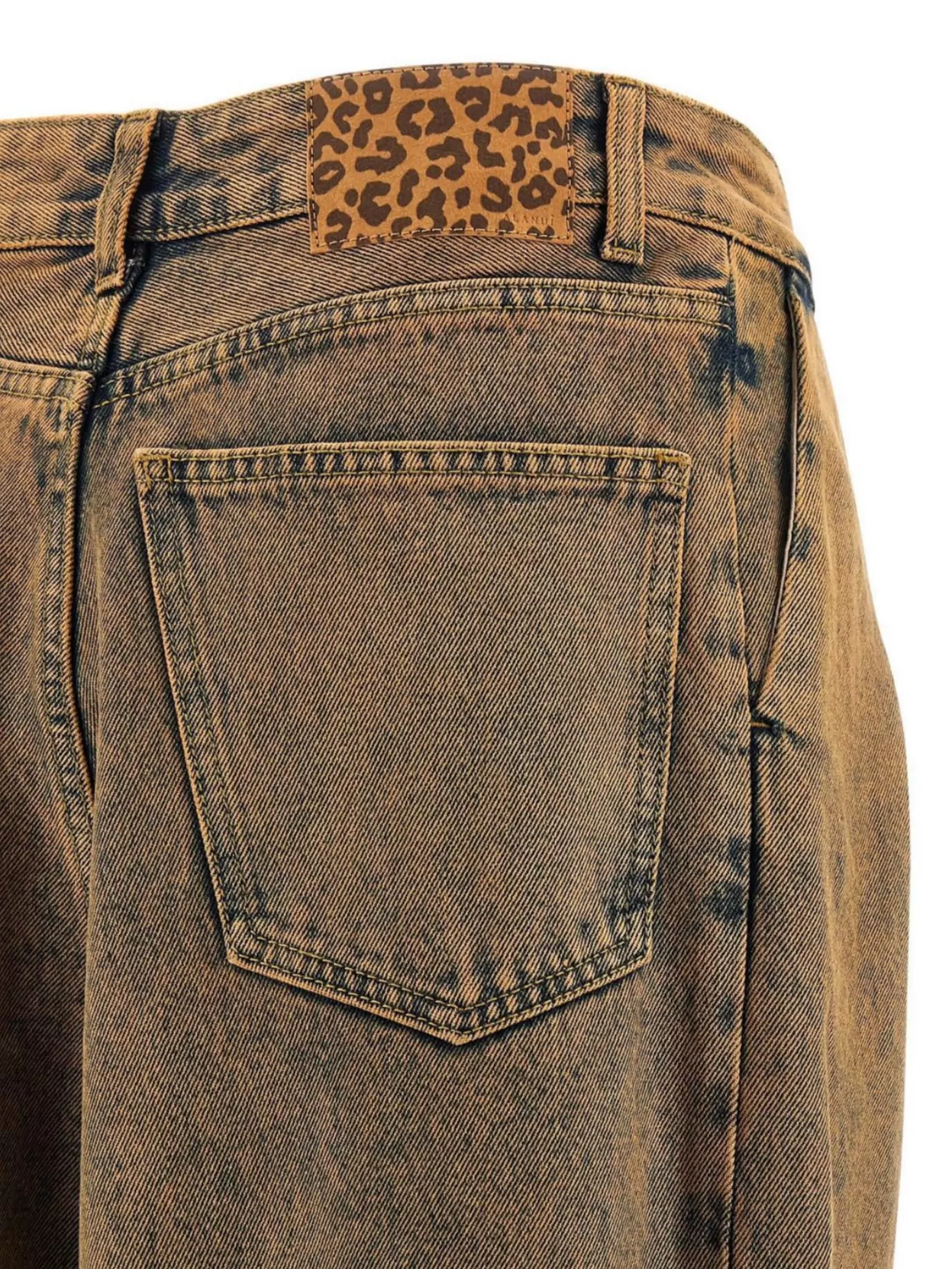 Alanui Wide Leg Denim Trousers Pockets