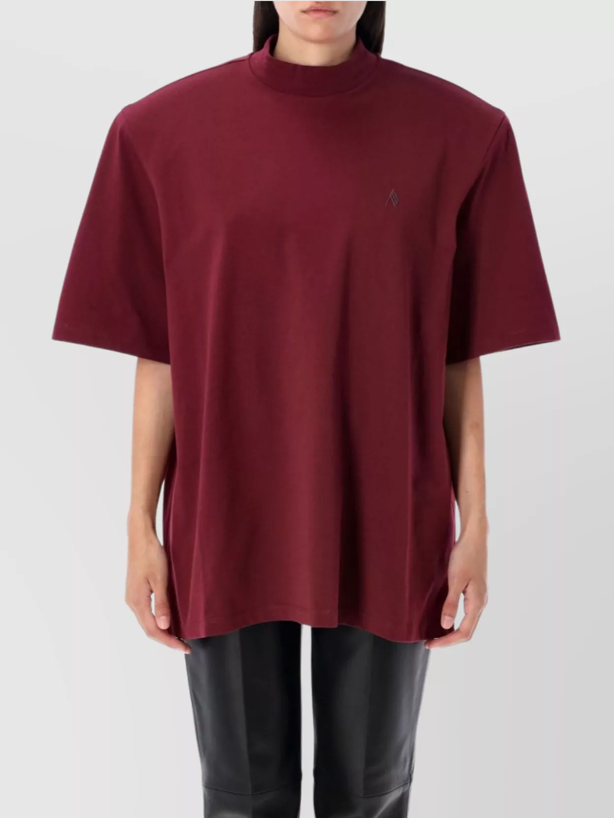 The Attico Modern Mock Neck T-Shirt
