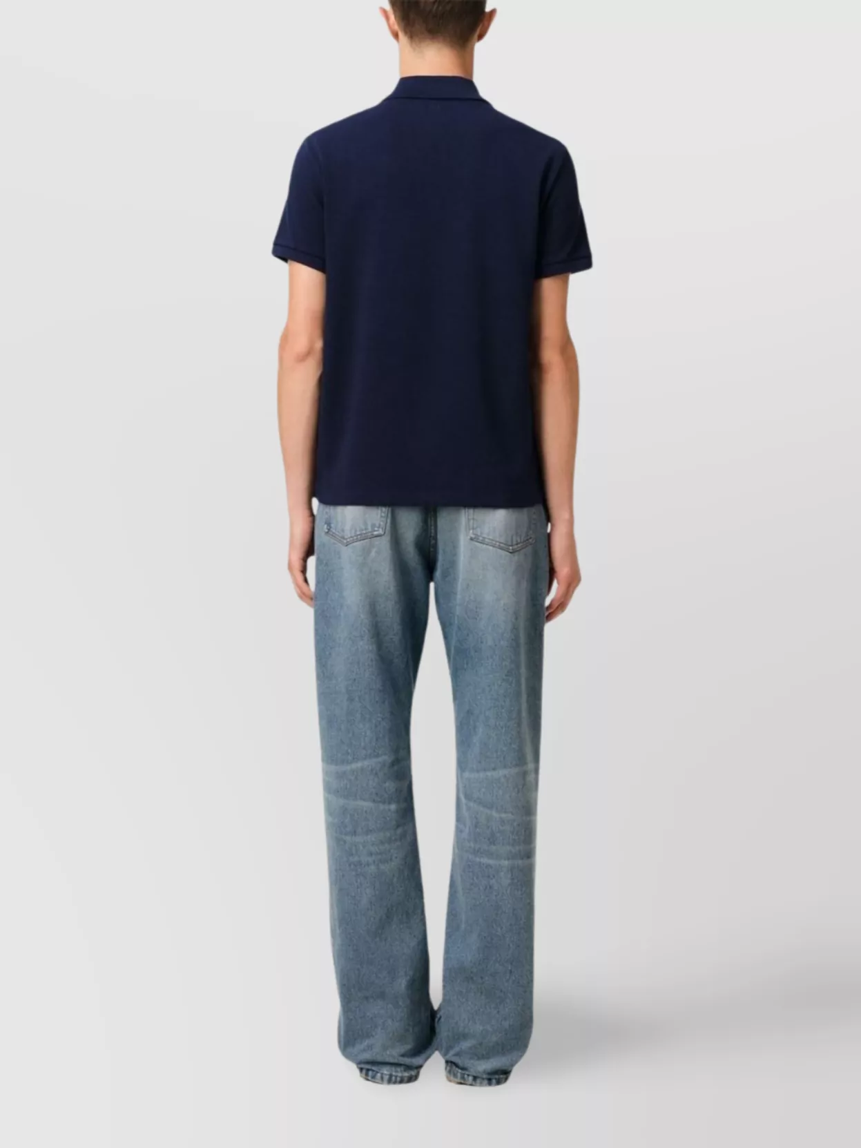 Ami Paris Polo Shirt With Collar And Short Sleeves