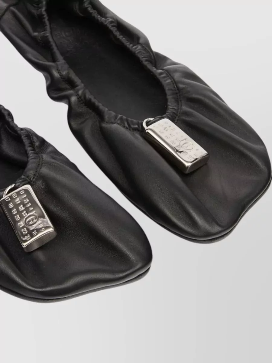 Mm6 Maison Margiela Leather Ballerina Shoes