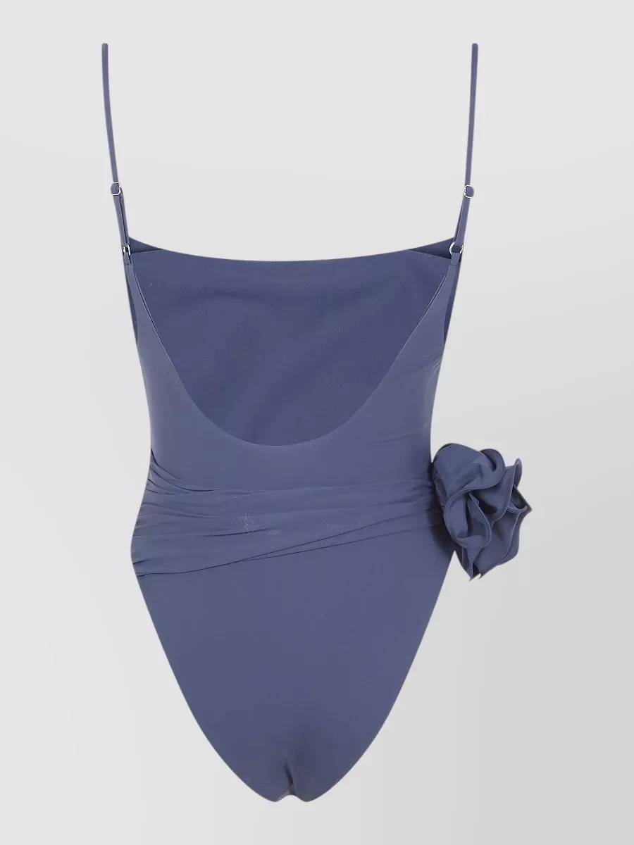 Magda Butrym Floral-Appliqué One-Piece Swimsuit
