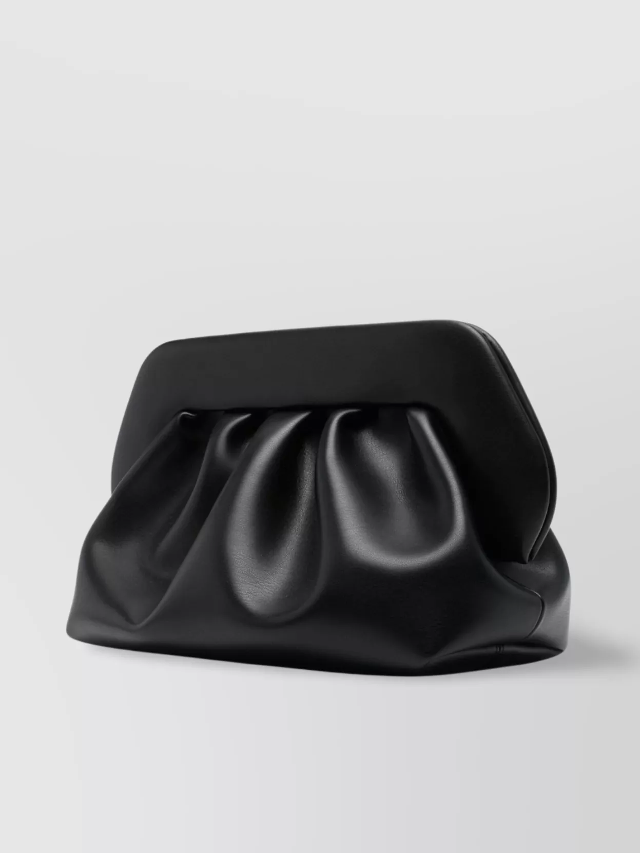 THEMOIRÈ GATHERED PLEATED RECTANGULAR CLUTCH BAG