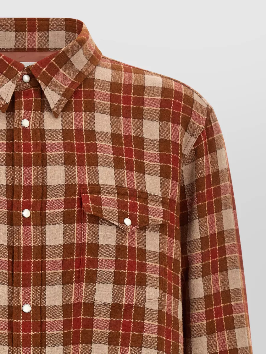 Visvim Wool Linen Checked Shirt