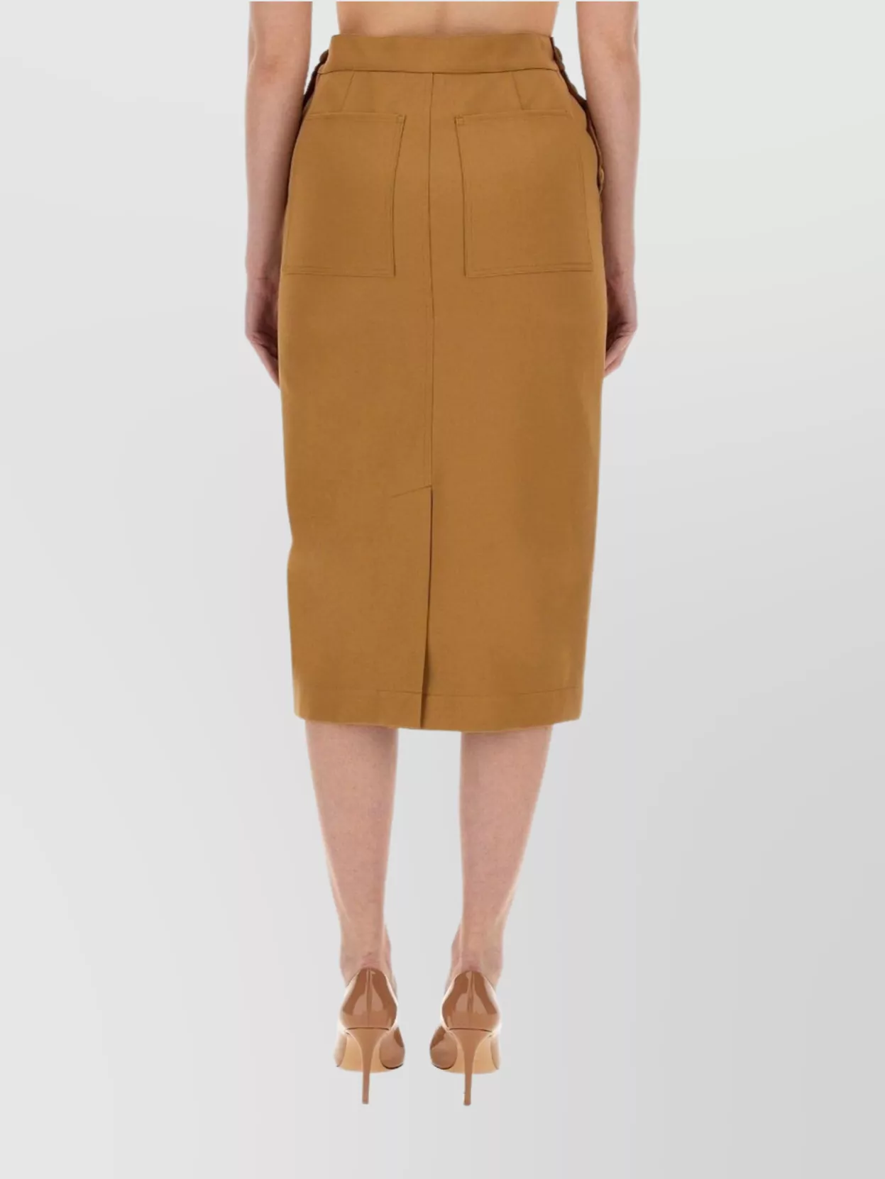 Max Mara High Waist Slim Fit Skirt With Pockets