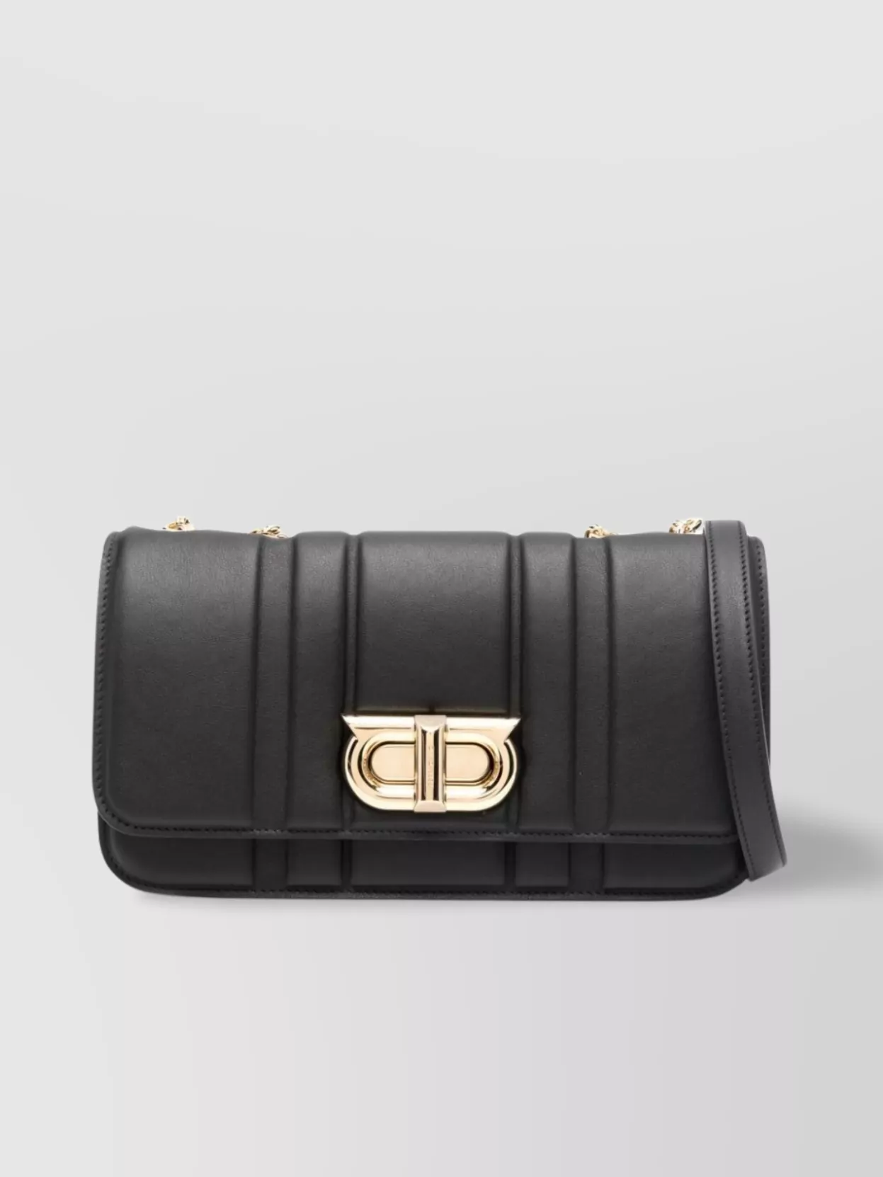 Ferragamo Black Leather Shoulder Bag
