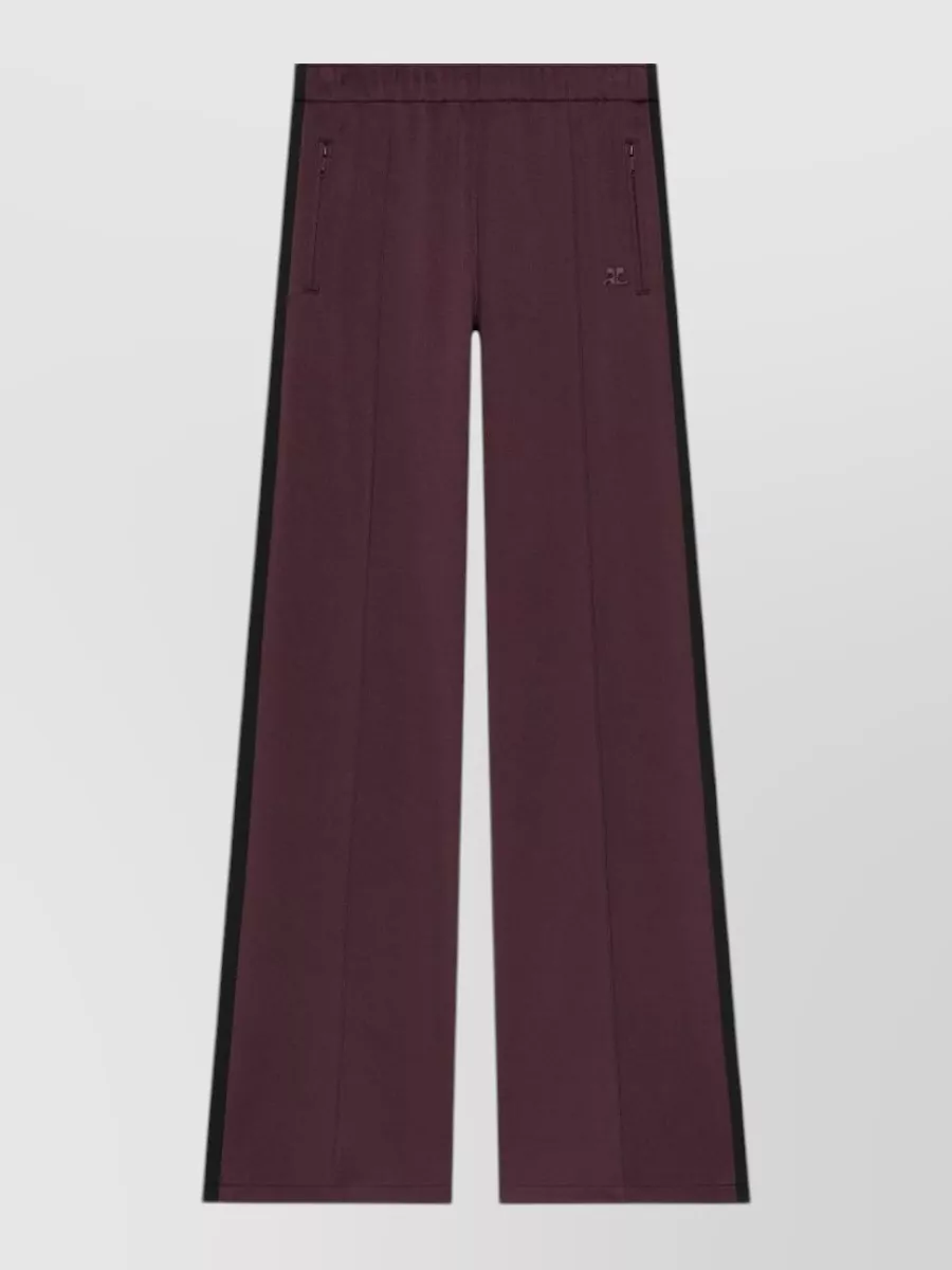 Courrèges two-tone wide-leg track pants