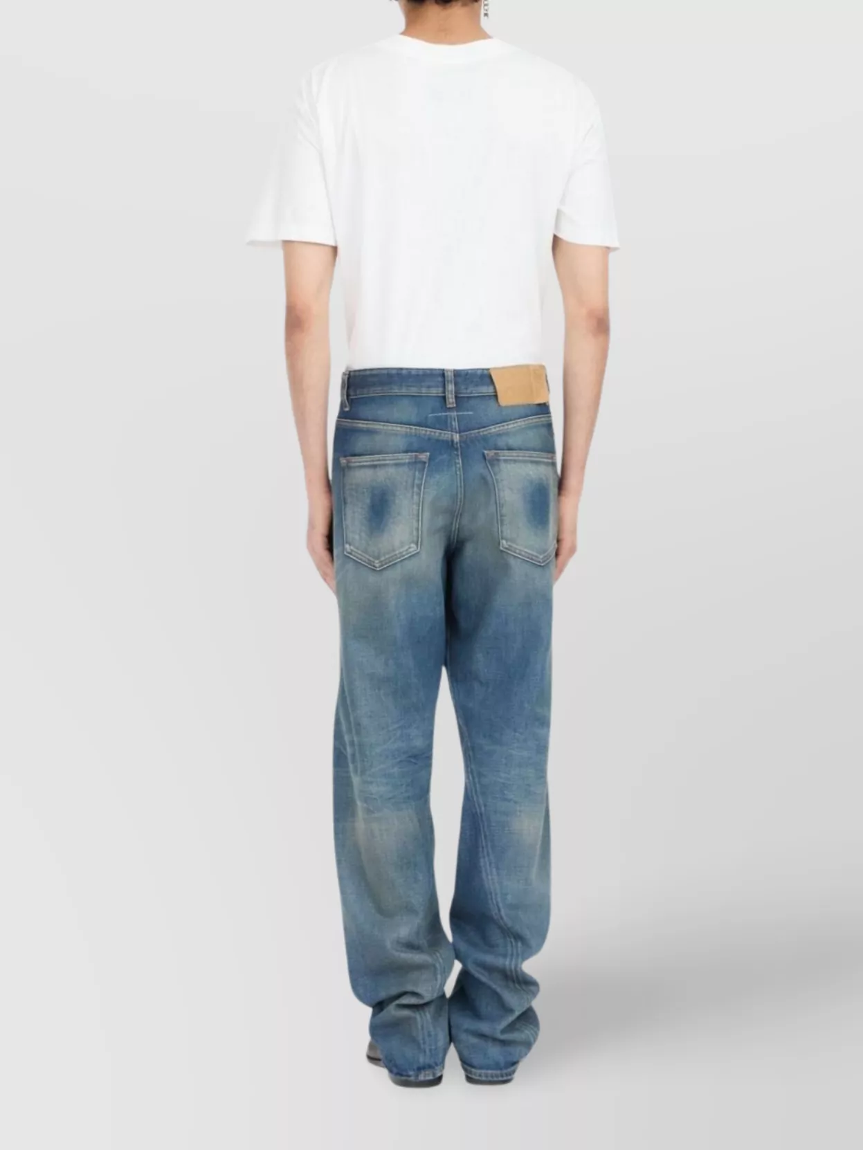 Mm6 Maison Margiela Cotton Denim Jeans With Belt Loops