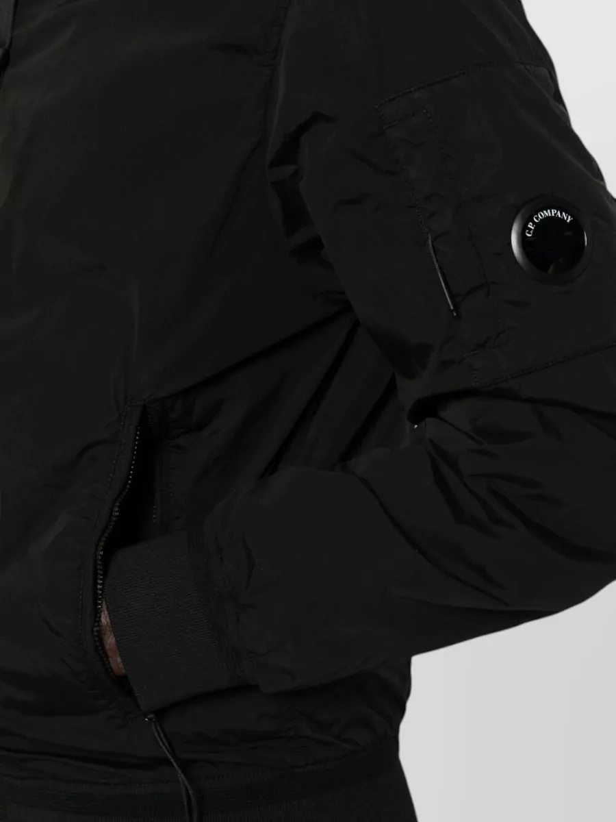 C.p. Company High Neck Nylon Bomber Jacket