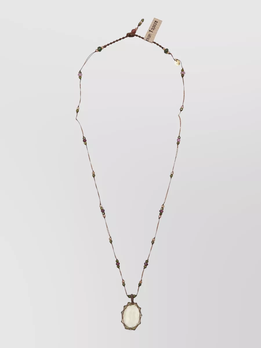 Sharing metal pendant necklace