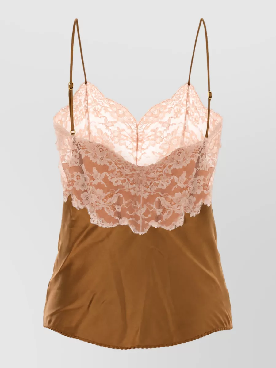 Saint Laurent Silk Tank Top