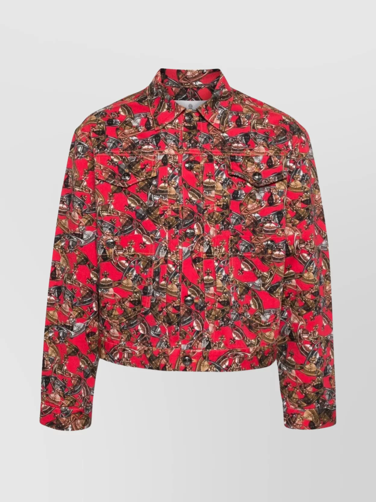 Shop Vivienne Westwood Orb Print Structured Jacket