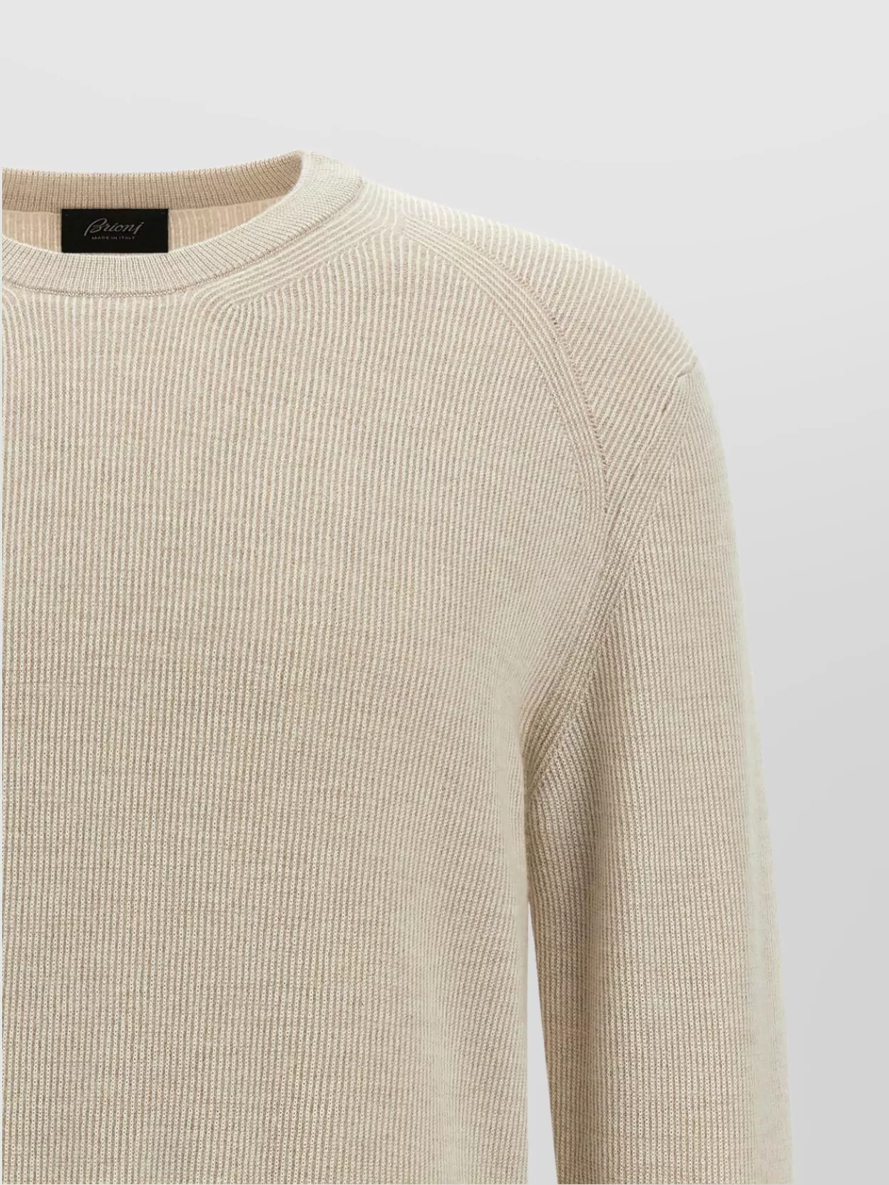 Brioni Ribbed Crew Neck Sweater