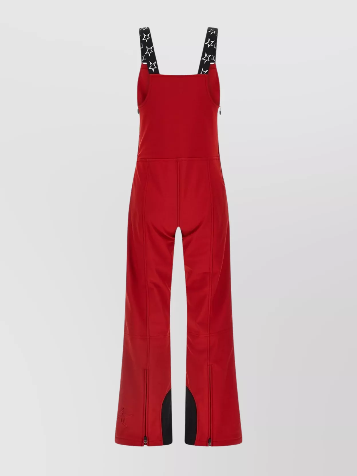 Perfect Moment Ski Overalls With Adjustable Straps And Pockets In Red