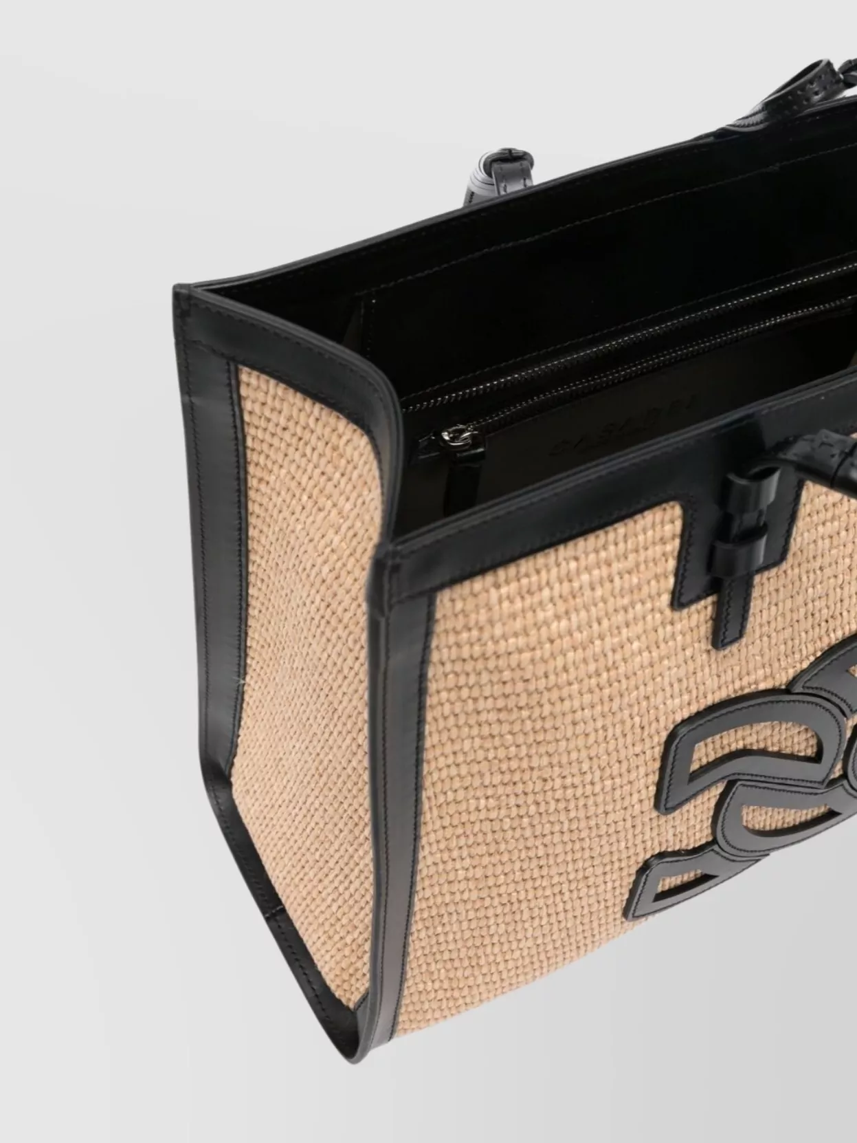 Casadei Rectangular Woven Texture Tote Bags